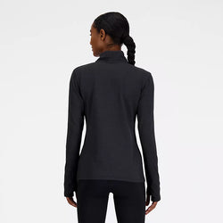 New Balance Sport Essentials Space Dye 1/4 Zip Womens Top
