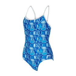 Zoggs Girls Blue Fish Sprintback One Piece - SPORTFIRST HERVEY BAY