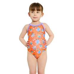 Zoggs Girls Ruffle Crossback One Piece - SPORTFIRST HERVEY BAY