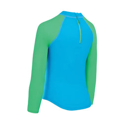 Zoggs Long Sleeve Zip Sun Top Kids - SPORTFIRST HERVEY BAY