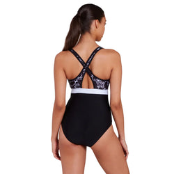 Zoggs Womens Dakota Printed Crossback One Piece - SPORTFIRST HERVEY BAY