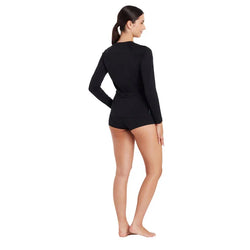 Zoggs Womens Long Sleeve Zip Sun Top - SPORTFIRST HERVEY BAY