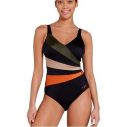 Zoggs Womens Wrap Panel Classicback One Piece - SPORTFIRST HERVEY BAY