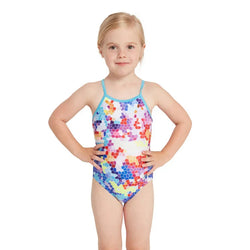 Zoggs Yaroomba Floral Kids GIrls One Piece - SPORTFIRST HERVEY BAY