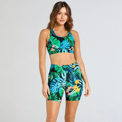 Abi and Joseph Run Swim High Support Crop - SPORTFIRST HERVEY BAY