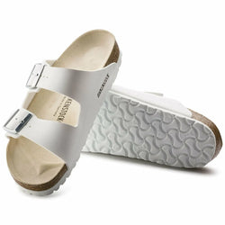 Birkenstock Arizona Patent White Birko-Flor (Regular) - SPORTFIRST HERVEY BAY