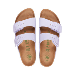 Birkenstock Arizona Vegan Lavender Fog BirkiBuc (Regular) - SPORTFIRST HERVEY BAY