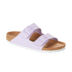 Birkenstock Arizona Vegan Lavender Fog BirkiBuc (Regular) - SPORTFIRST HERVEY BAY