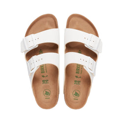 Birkenstock Arizona Vegan White BirkiBuc (Narrow) - SPORTFIRST HERVEY BAY