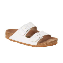 Birkenstock Arizona Vegan White BirkiBuc (Narrow) - SPORTFIRST HERVEY BAY