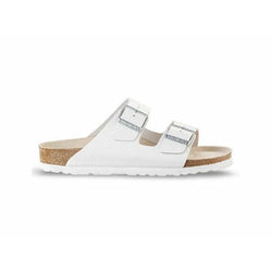 Birkenstock Arizona White Grained Leather (Narrow) - SPORTFIRST HERVEY BAY