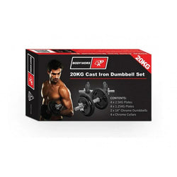 Bodyworx 20kg Dumbbell Kit - SPORTFIRST HERVEY BAY