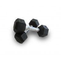 Bodyworx Rubber Hex Dumbbell - SPORTFIRST HERVEY BAY