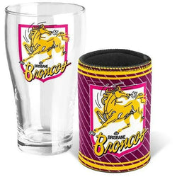 Brisbane Broncos Heritage Pint & Cooler Set - SPORTFIRST HERVEY BAY