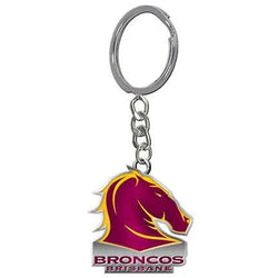 Brisbane Broncos Metal Keyring - SPORTFIRST HERVEY BAY