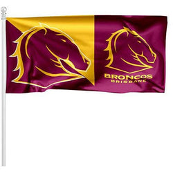 Brisbane Broncos Pole Flag - SPORTFIRST HERVEY BAY