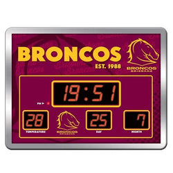 Brisbane Broncos Scoreboard Clock - SPORTFIRST HERVEY BAY