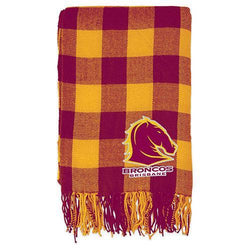 Brisbane Broncos Tartan Throw - SPORTFIRST HERVEY BAY