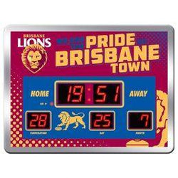 Brisbane Lions LED Scoreboard Clock - SPORTFIRST HERVEY BAY