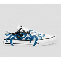 Converse Chuck Taylor All Star Octopirate Print Junior Low Top Shoe - SPORTFIRST HERVEY BAY