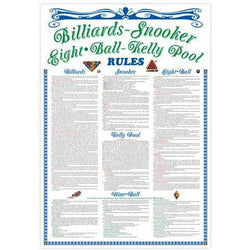Formula Sports Billiard Rule Poster - SPORTFIRST HERVEY BAY