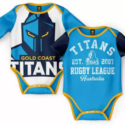Gold Coast Titans Bodysuit 2pc Gift Pack - SPORTFIRST HERVEY BAY