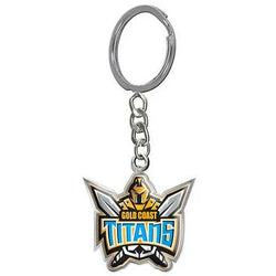Gold Coast Titans Metal Keyring - SPORTFIRST HERVEY BAY