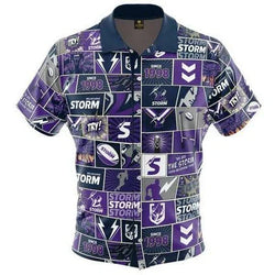 Melbourne Storm Fanatics Button-Up Shirt - SPORTFIRST HERVEY BAY