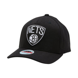 Mitchell & Ness - New Jersey Nets Black/White Team Logo 5 Panel Classic Red Snapback - SPORTFIRST HERVEY BAY