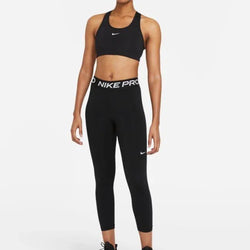 Nike Pro 365 Womens Mid-Rise Cropped Mesh Panel Leggings - SPORTFIRST HERVEY BAY