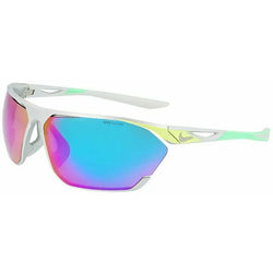 Nike Sun Stratus M Sunglasses - Brushed Silver/Turq Mirror - SPORTFIRST HERVEY BAY