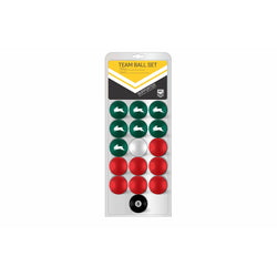South Sydney Rabbitohs NRL 16 Ball Pool Set - SPORTFIRST HERVEY BAY