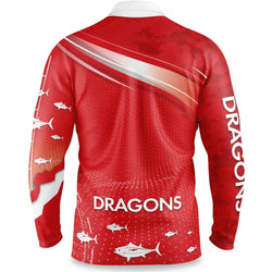 St George Dragons Fishfinder Fishing Shirt - SPORTFIRST HERVEY BAY