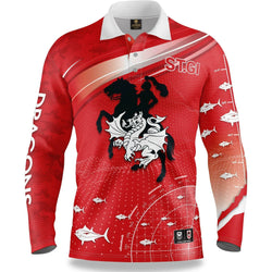 St George Dragons Fishfinder Fishing Shirt - SPORTFIRST HERVEY BAY