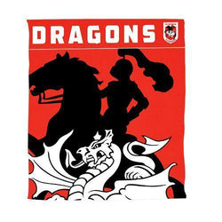 St George Dragons Fleece Blanket - SPORTFIRST HERVEY BAY