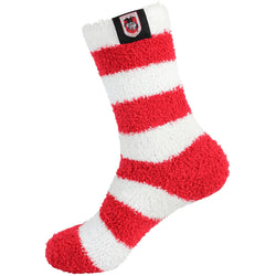 St George Dragons Soft Bed Socks - SPORTFIRST HERVEY BAY