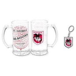 St George Dragons Stein & Bottle Opener Pack - SPORTFIRST HERVEY BAY