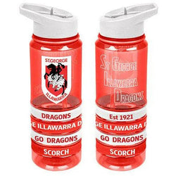 St George Dragons Tritan Bottle with Bands - SPORTFIRST HERVEY BAY