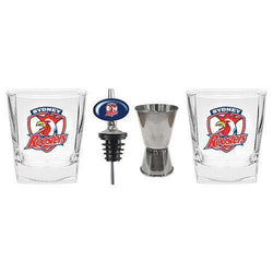 Sydney Roosters Glasses, Pourer & Jigger - SPORTFIRST HERVEY BAY