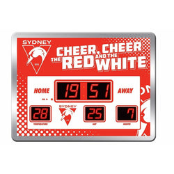 Sydney Swans LED Scoreboard Clock - SPORTFIRST HERVEY BAY