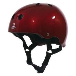 Triple 8 Skate Helmet SS Red Metallic - SPORTFIRST HERVEY BAY